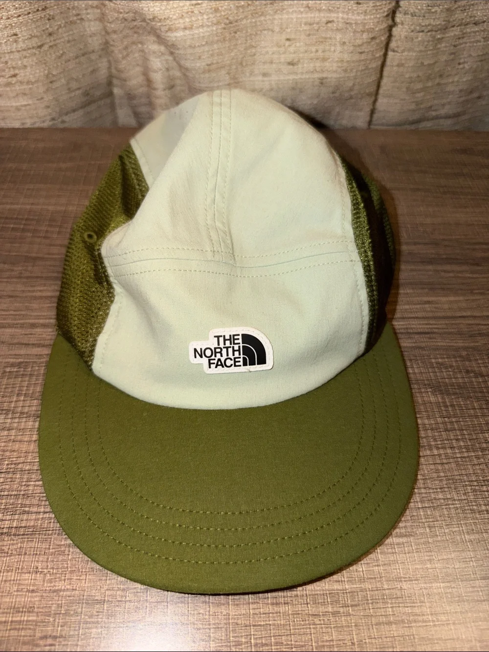The North Face Olive Green Cream Mesh Camp Hat Cap One Size Unisex